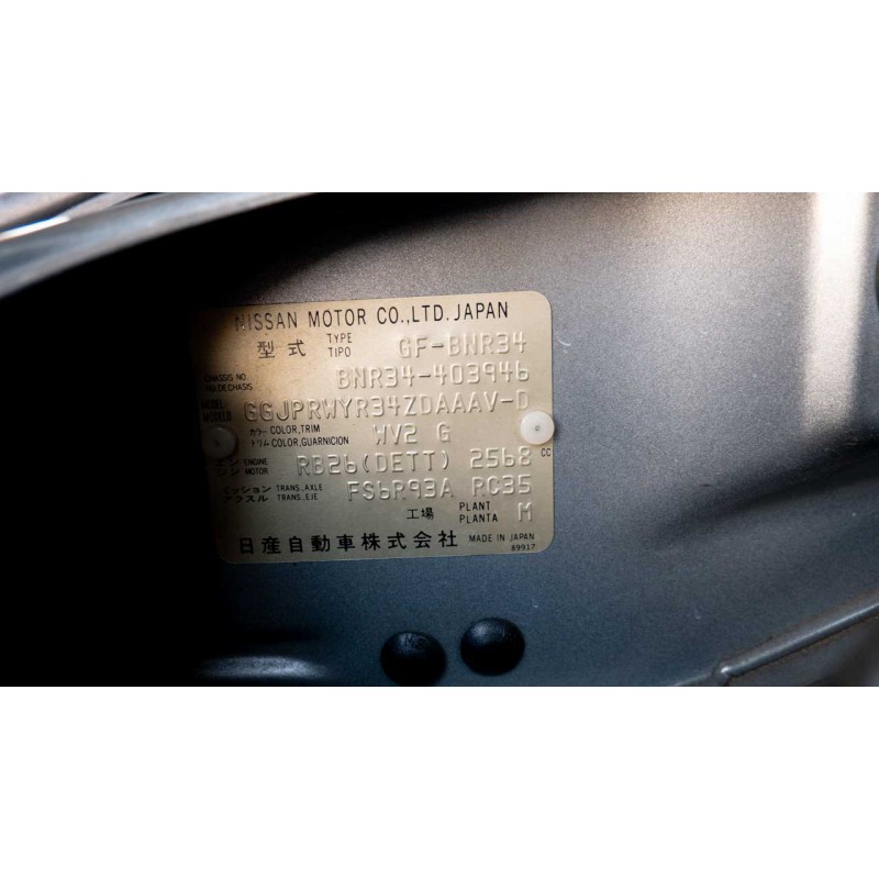 Nissan Skyline GTR R34 V-spec 2 Nur (N.8455) view 57